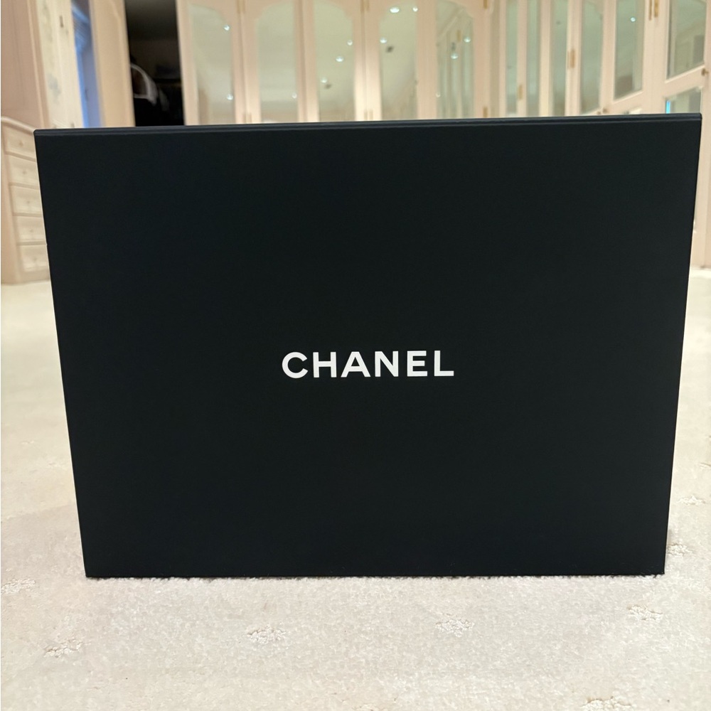 Chanel Classic Black Box with White Logo